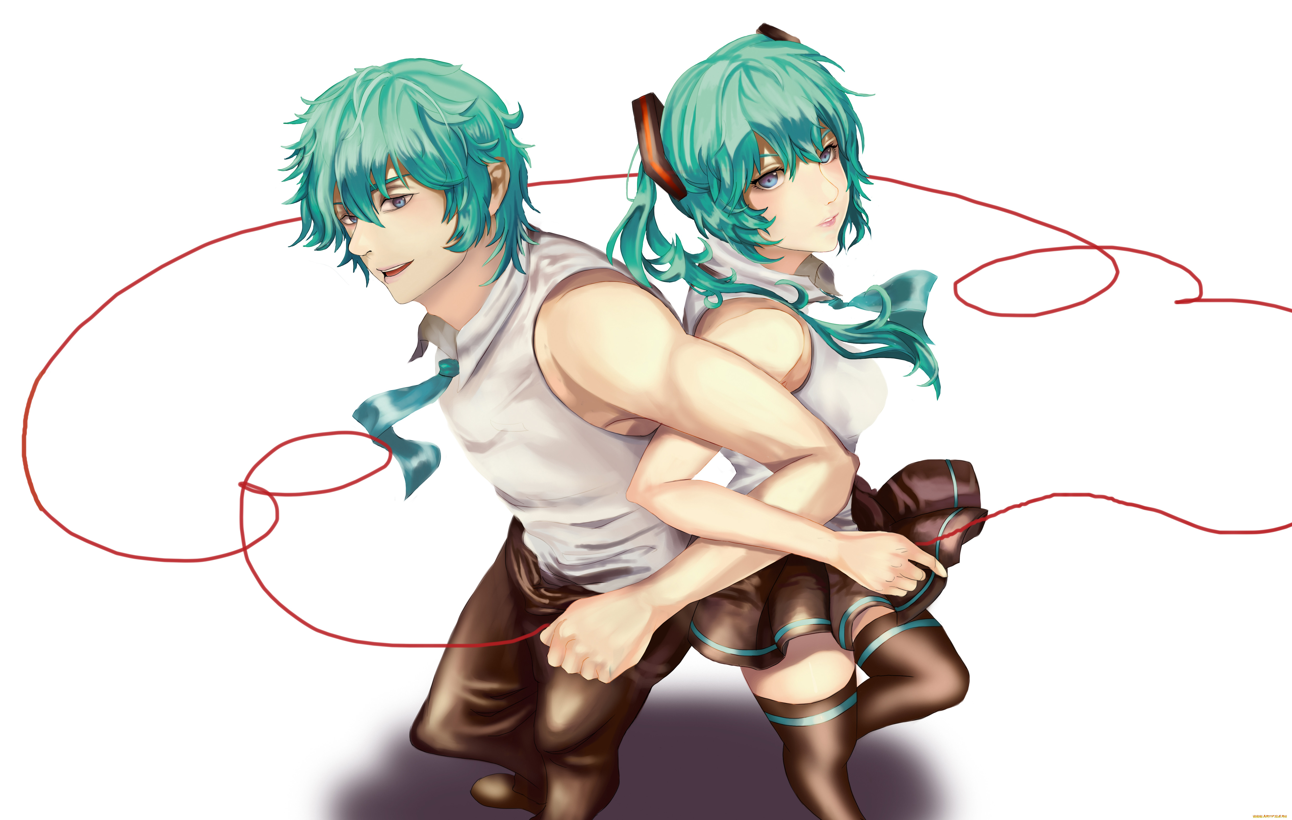 , vocaloid, , , , azuma, kuraudokourudo, hatsune, mikuo, miku